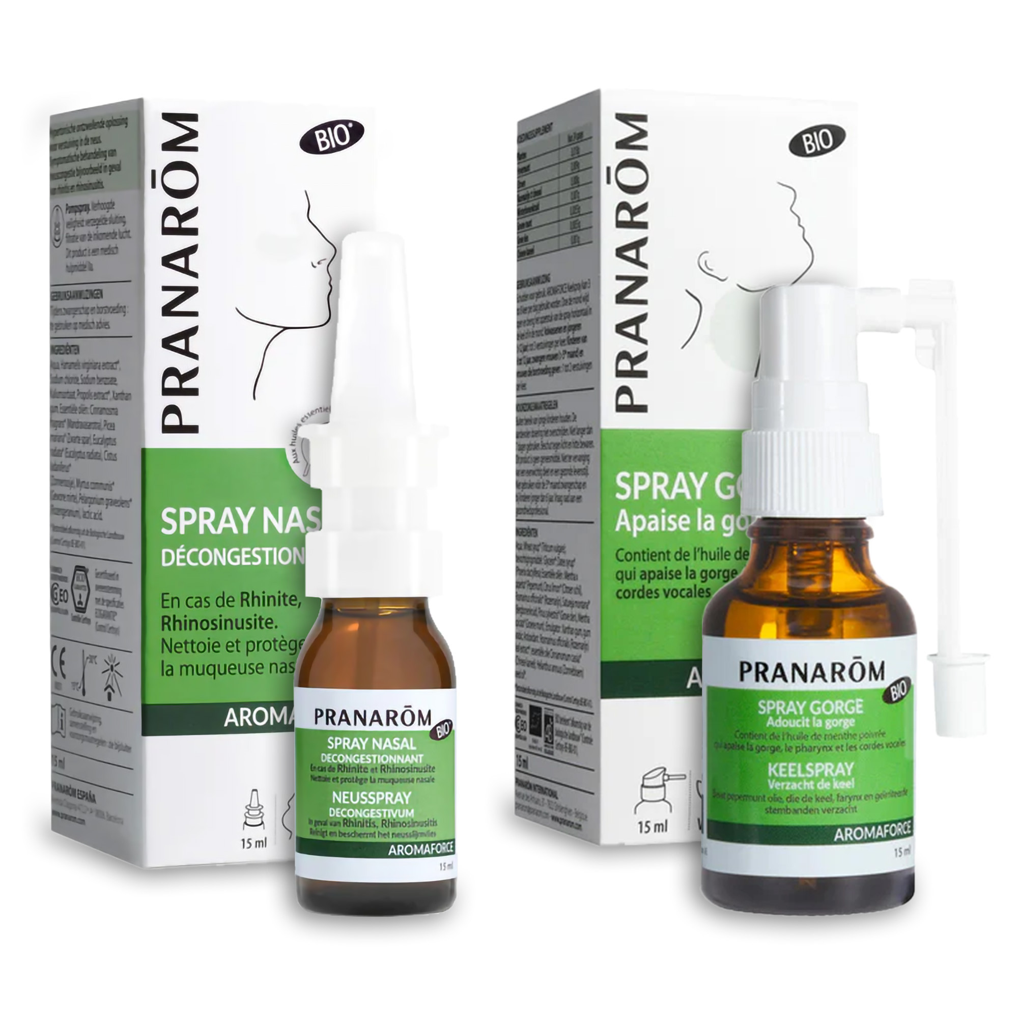 Pack Nez et Gorge Bio : Spray nasal + Spray gorge