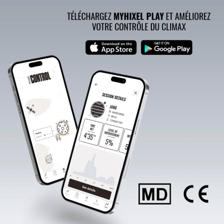 MyHixel Control II - appareil de stimulation pour l'éjaculation précoce