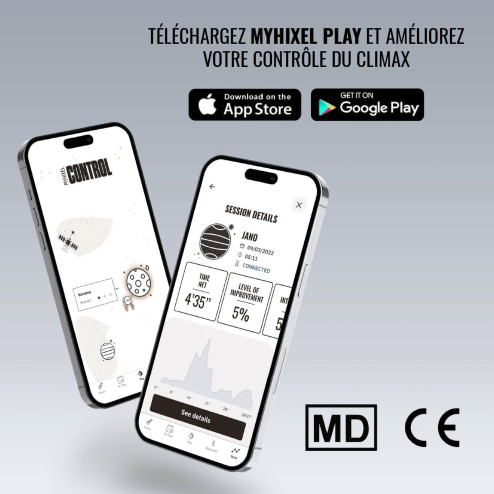 MyHixel Control II - appareil de stimulation pour l'éjaculation précoce