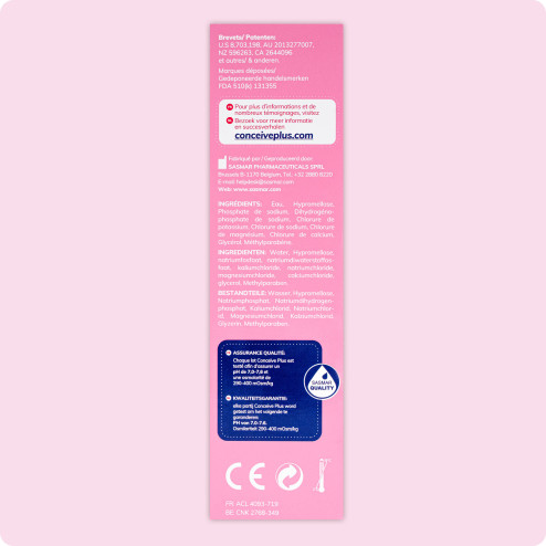 Lubrifiant fertilité Conceive + notice 3