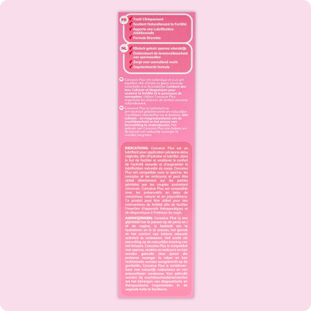 Lubrifiant fertilité Conceive + notice 1