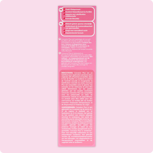 Lubrifiant fertilité Conceive + notice 1