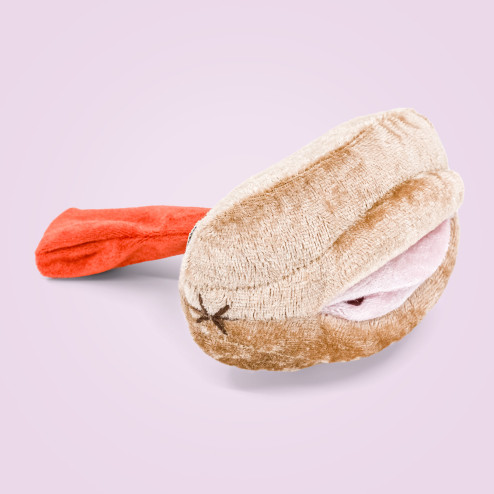 modèle de vagin en peluche avec représentation du vagin à l'arrière