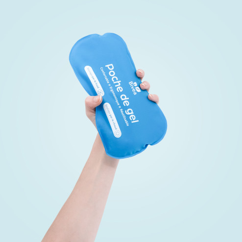 Poches de gel Ergonomique Bain dérivatif Grand Format mise en situation