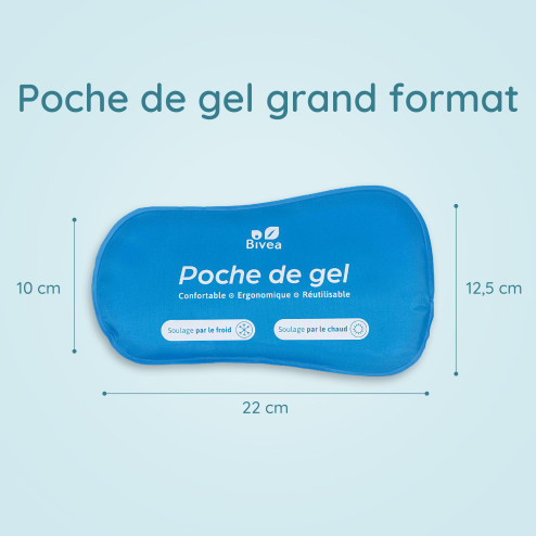 Poches de gel Ergonomique Bain dérivatif Grand Format