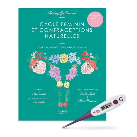 pack thermomètre lady + livre cycle féminin audrey guillemaud