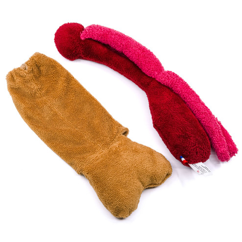 peluche verge anatomique avec corps érectiles amovibles