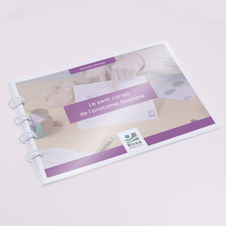 carnet de schémas anatomiques sur l'anatomie de la femme couverture