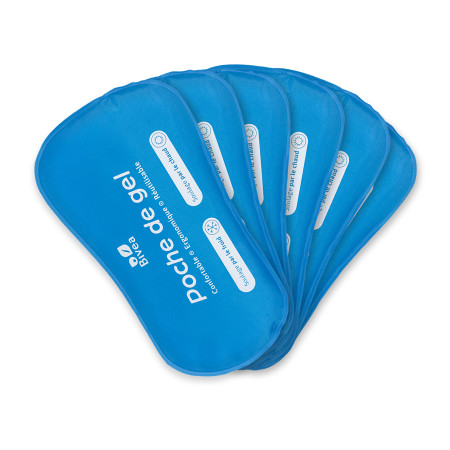 Poches de gel Ergonomique Bain dérivatif Grand Format lot de 6