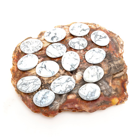 Galet Howlite blanche qualité Extra