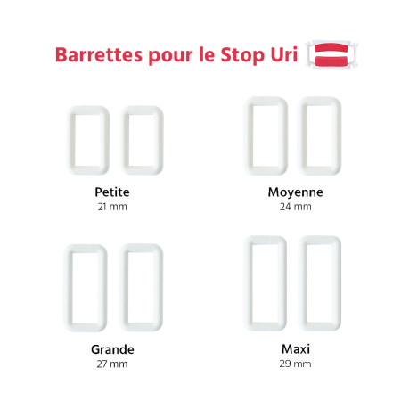 Lot de 2 barrettes pour Stop Uri