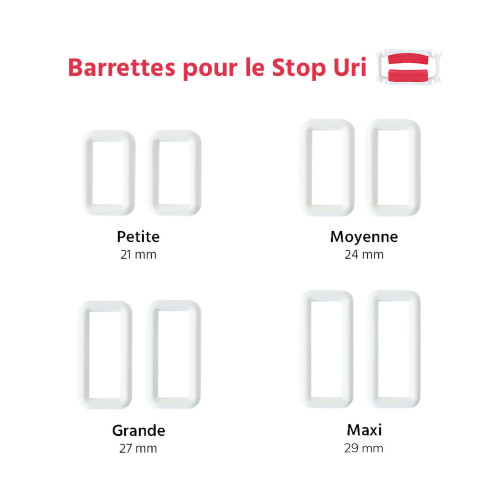 Lot de 2 barrettes pour Stop Uri