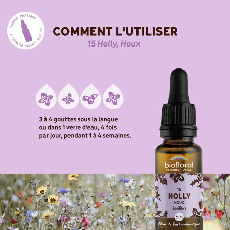 Fleurs de Bach n°15 - Houx/Holly Bio