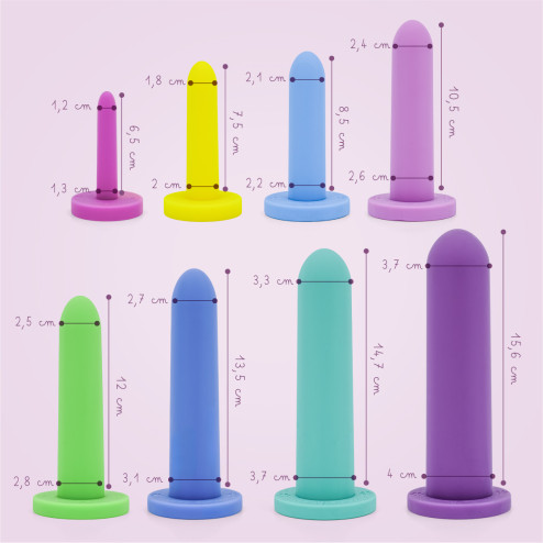 Pack dilatateurs vaginaux Intimate rose - Progressif