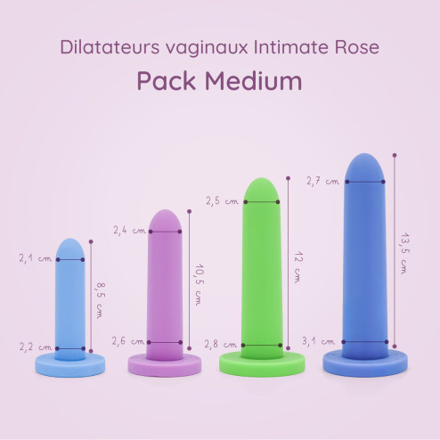 Pack dilatateurs vaginaux Intimate rose - Medium Pack dilatateurs vaginaux Intimate rose - Medium