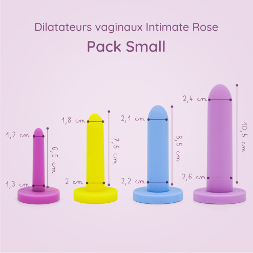 Pack dilatateurs vaginaux Intimate rose - Small