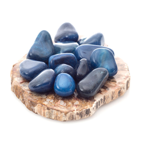 Pierre roulée Agate bleue...