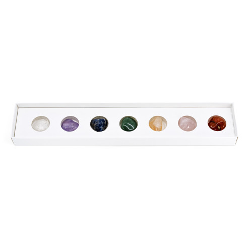 Coffret pierres roulées 7 chakras
