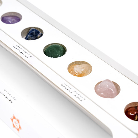 Coffret pierres roulées 7 chakras
