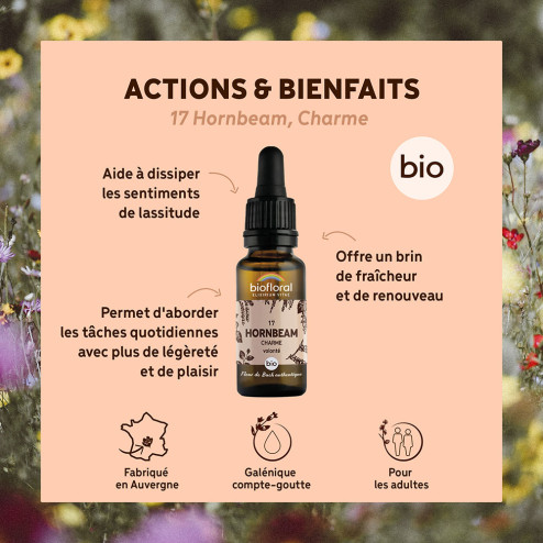 Fleurs de Bach n°17 - Charme/Hornbeam Bio