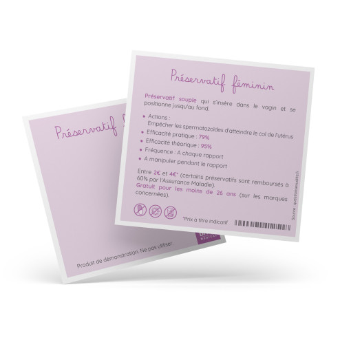 fiche explicative préservatif féminin