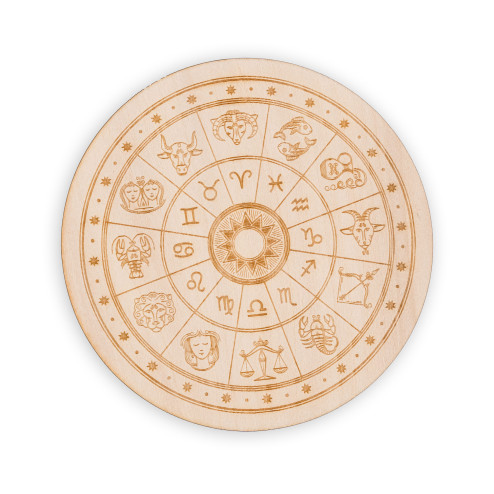 Plaque bois signe astrologique