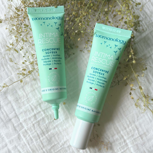 huile intime en cas de sécheresse format 20 ml sur drap