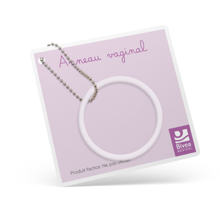anneau contraceptif hormonal féminin de démonstration avec fiche explicative