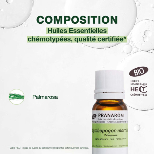 Huile essentielle Palmarosa Bio