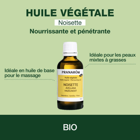 Huile végétale Noisette BIO
