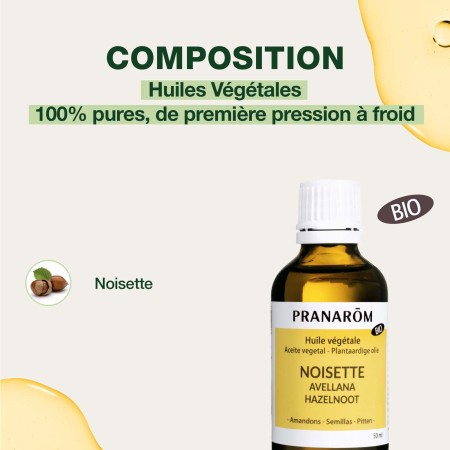 Huile végétale Noisette BIO