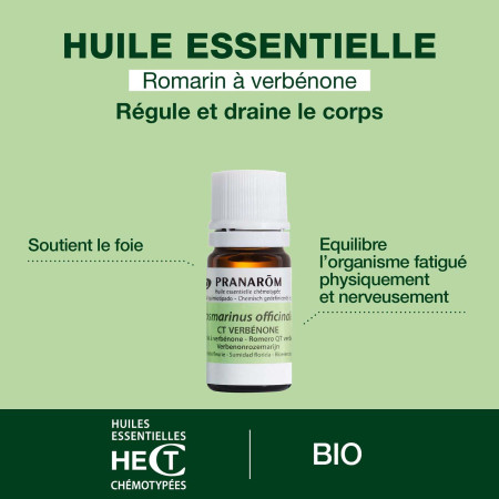 Huile essentielle Romarin verbénone Bio