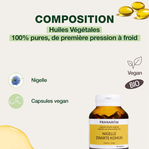 Capsules Huile Végétale Nigelle