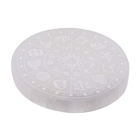 Plaque sélénite A+ zodiaque...