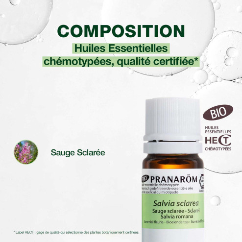 Huile essentielle Sauge sclarée Bio