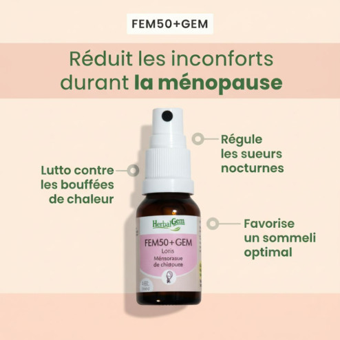 Complexe Gemmothérapie Fem50+ GEM bio - Ménopause