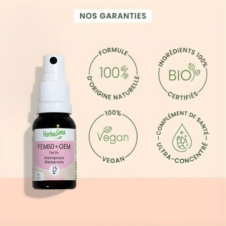 Complexe Gemmothérapie Fem50+ GEM bio - Ménopause