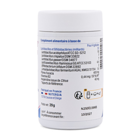 Gélules Ergyphilus Intima - Probiotiques Confort intime