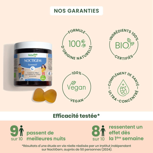 Noctigem Gummies Bio - Sommeil