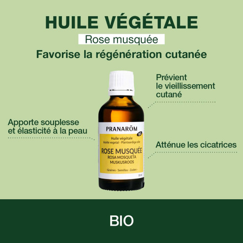 Huile végétale Rose musquée BIO
