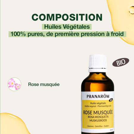 Huile végétale Rose musquée BIO