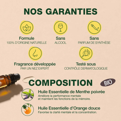 Roll-on Concentration Bio Aromaboost Focus