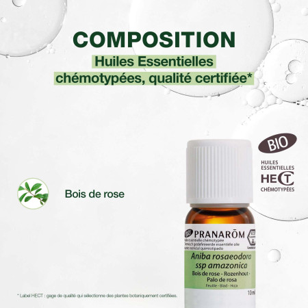 Huile essentielle Bois de rose bio