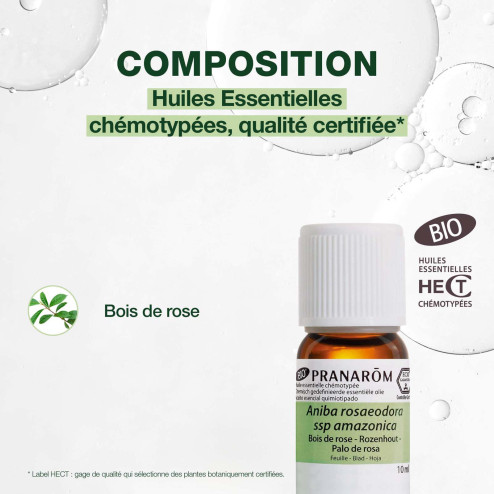 Huile essentielle Bois de rose bio