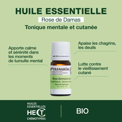 Huile essentielle Rose de Damas bio