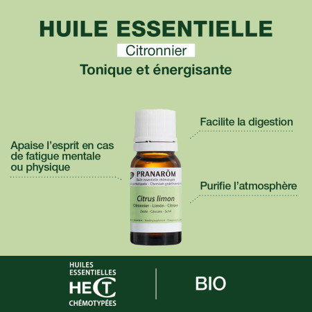 Huile essentielle Citron zeste Bio