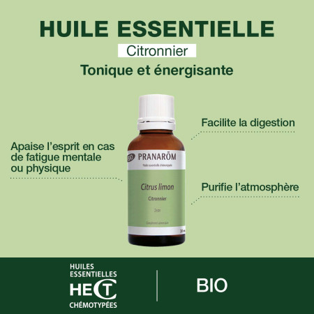 Huile essentielle Citron zeste Bio