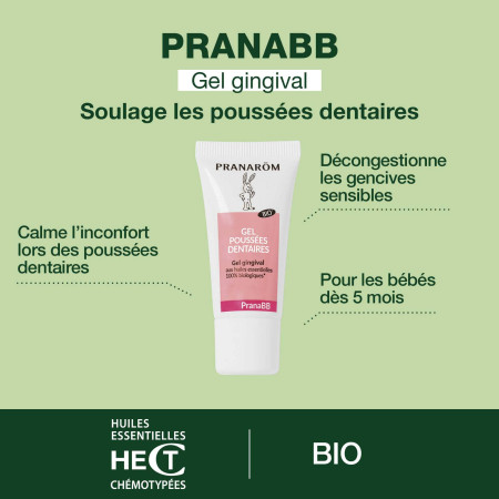 Gel Gingival PranaBB Poussées Dentaires