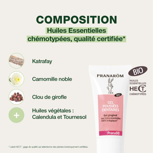 Gel Gingival PranaBB Poussées Dentaires