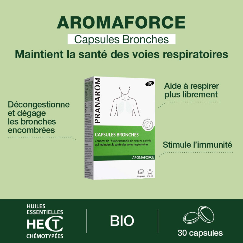 Aromaforce Capsules bronches bio